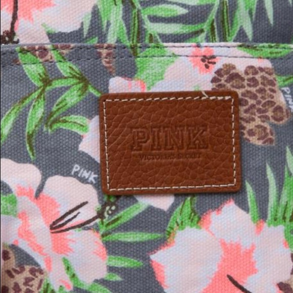 Victoria's Secret Tropical Cotton Canvas Backpack - Picture 4 of 7